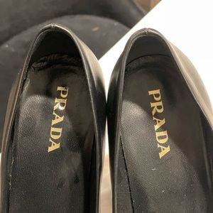 Prada black high heels shoes